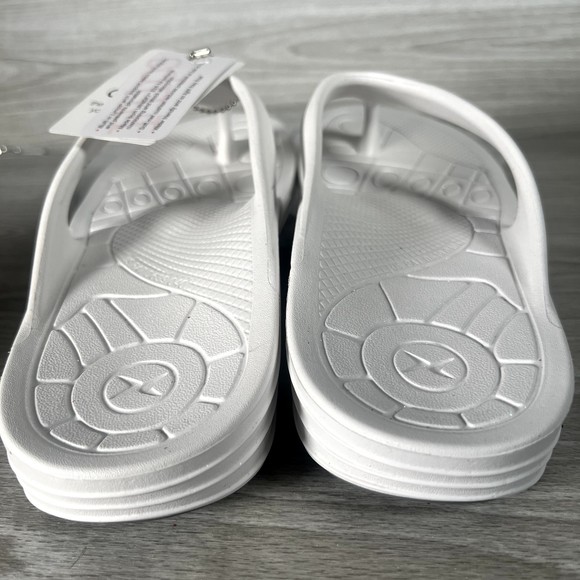 Aetrex Sandals Women’s 11 White Flip Flops Lynco Orthotic Arch Support Comfort - Picture 13 of 15